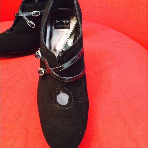 🇮🇹 ITALIAN botini from Milan💒🚩black suede💋 - Picture 3 of 4