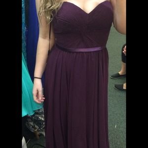 Eggplant Cinderella divine dress worn once