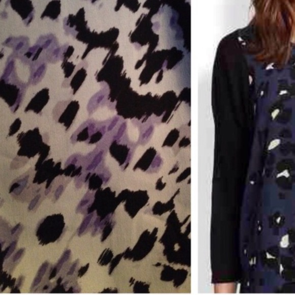 NWT Marc by Andrew Marc Mixed Media Top - Picture 2 of 3