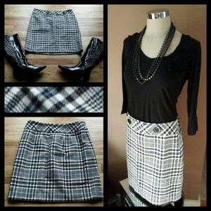 Ann Taylor Soft Plaid Skirt