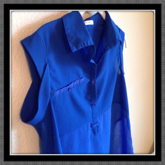 🐞Blue Blouse🐞 - Picture 3 of 4