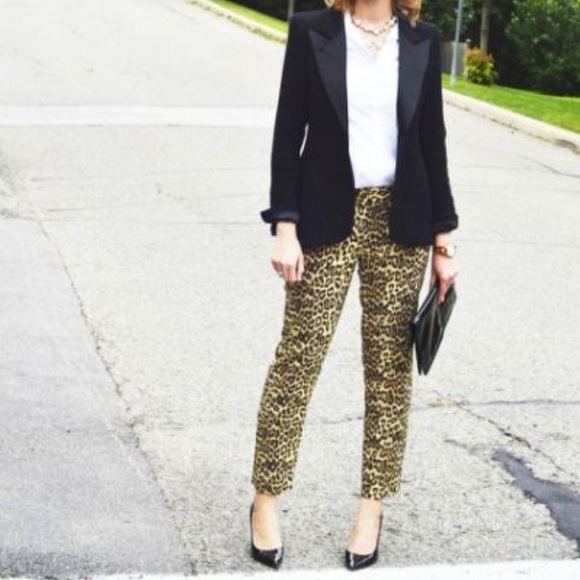Banana Republic Leopard Skinny Ankle Pant