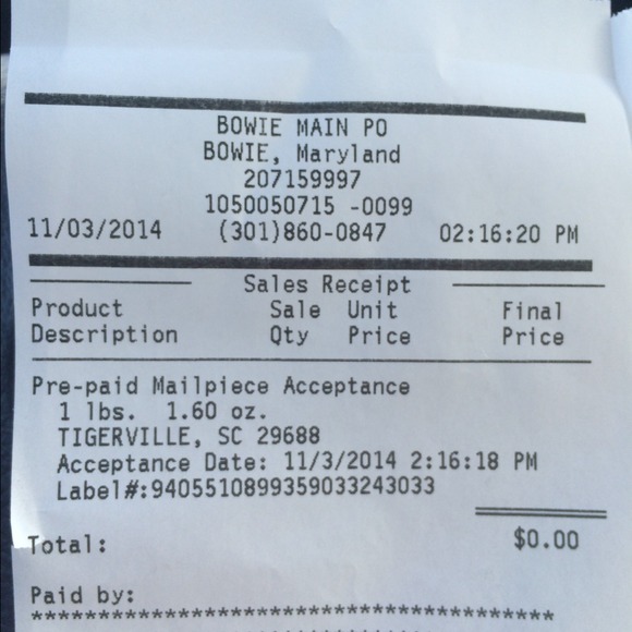 reciept