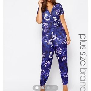 Purple Front Wrap Playsuit