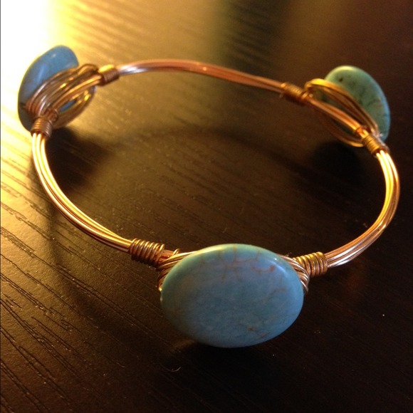 Bourbon and Bowties bracelet (blue)