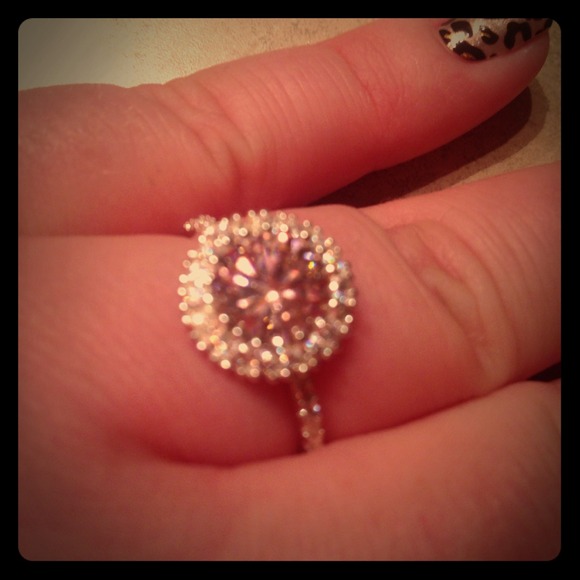 Jewelry - 🆕Gorgeous Pink Ruby white topaz  silver ring 💍
