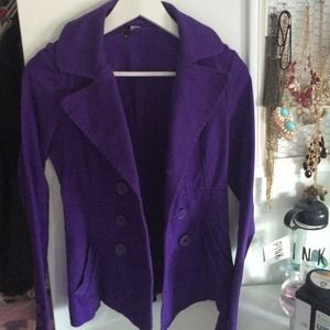 Purple jacket size 6 H&M