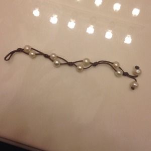 Brown sea side pearls bracelet