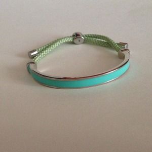 Fossil mint half bangle bracelet