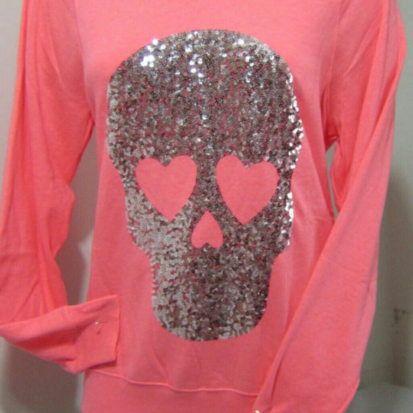 Victoria secret skull crew n hoodie
