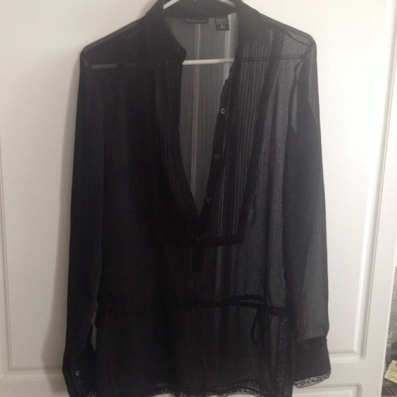 Shear black blouse from new york&co