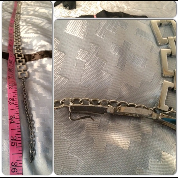 💸HOST PICK🎀Silvertone Squares Belt - Picture 4 of 4