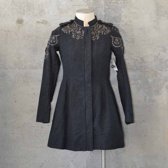 free people | embroidered sergeant coat - Picture 2 of 4