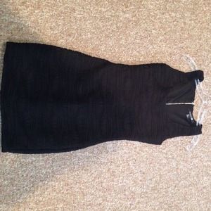 Black body-con dress