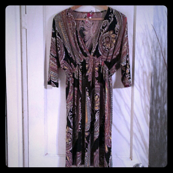Woman's low cut empire waist dress