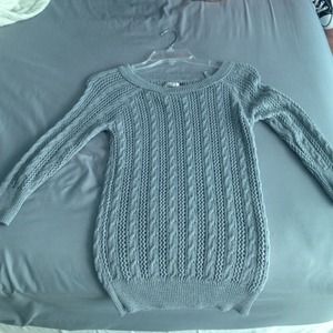 Cut/short sleve  grey sweater