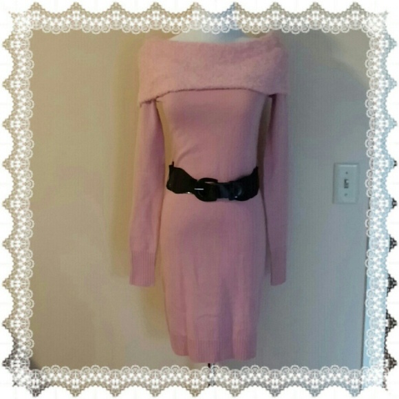 Pink Sweater Dress