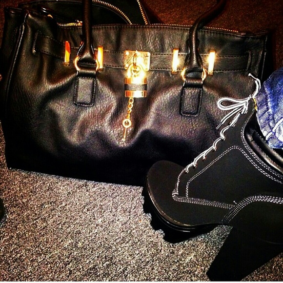 Black Thick Soled Booties