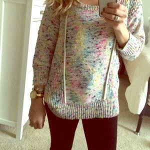Fun multi-colored slouchy sweater!