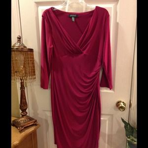 beautiful fushia pink Ralph Lauren dress