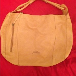 Tan hobo real leather bag