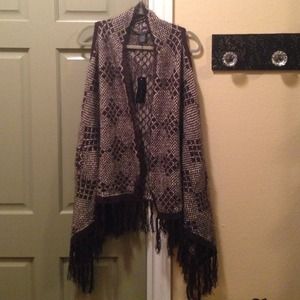 NWT BCBG chocolate brown sweater vest