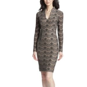 Rachel Roy Bonded Lace Sculpted Dress