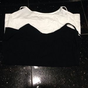 White & black tank top