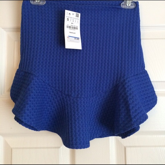 Zara drop skirt in cobalt blue - Picture 3 of 3