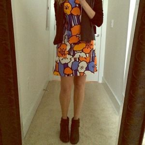 Zara Mod Print Shift Dress!