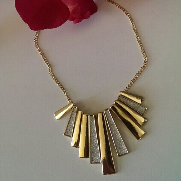 Women Fashion Gold Silver Tone Frontal Sticks neck