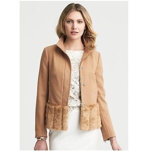 ✨NWT✨ Banana Republic Fur Faux Hem Jacket❄️⛄️