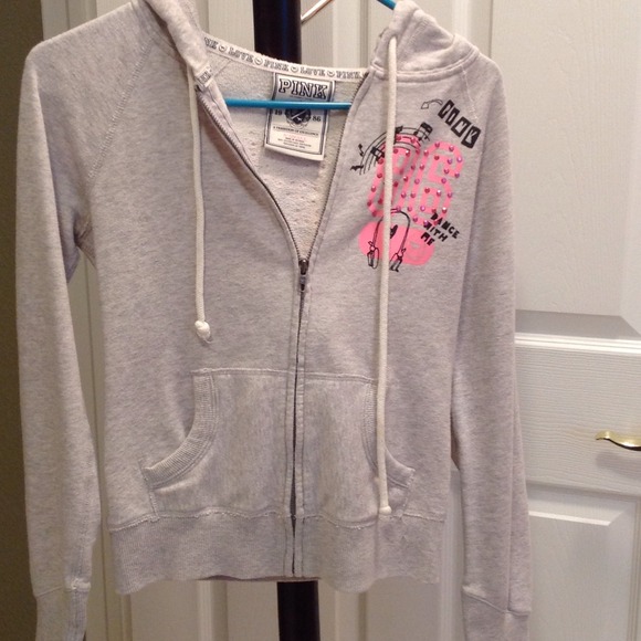 Victoria's Secret zip hoodie with hood.