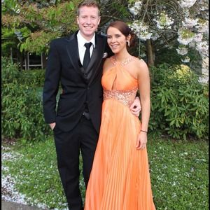 Neon Orange Bridesmaid Dresses