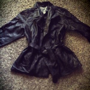 Faux leather jacket