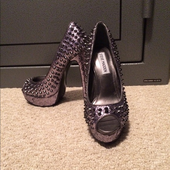 Steve Madden spikes and glitter