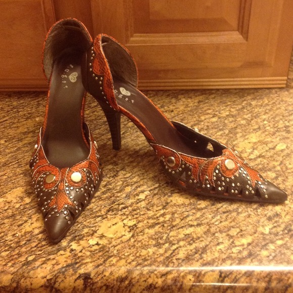 Brown & Orange Heels