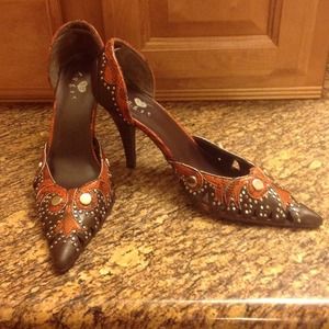 Brown & Orange Heels