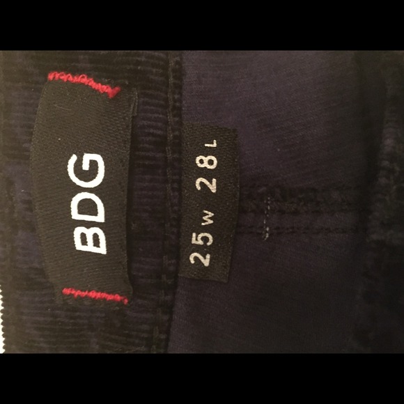 BDG Urban Outfiitter Purple/Black Houndstooth Cord - Picture 3 of 4