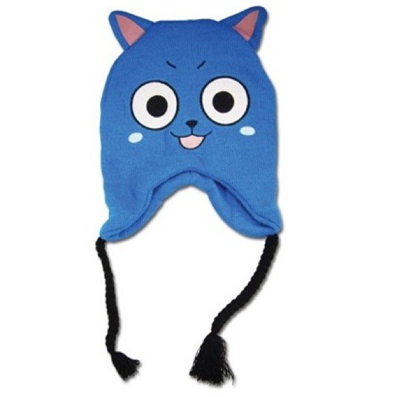 Fairy Tail Happy knitted beanie