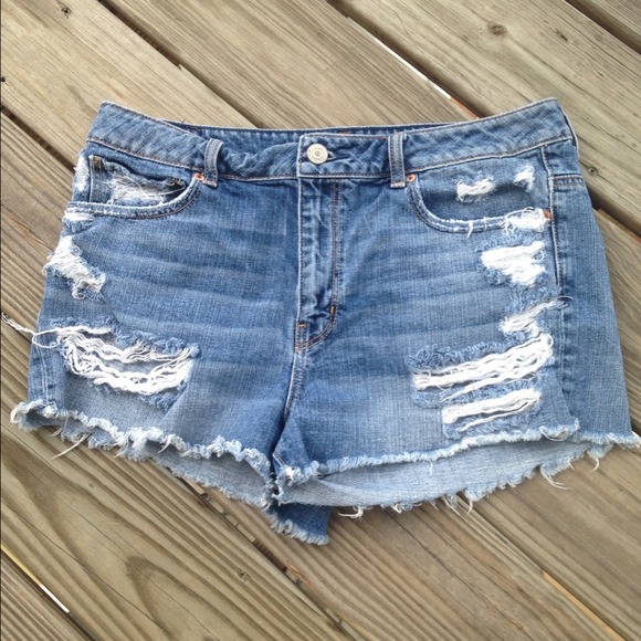 American Eagle Distressed Denim Shorts