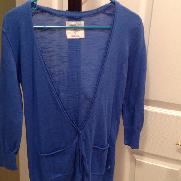 AE blue cardigan size small