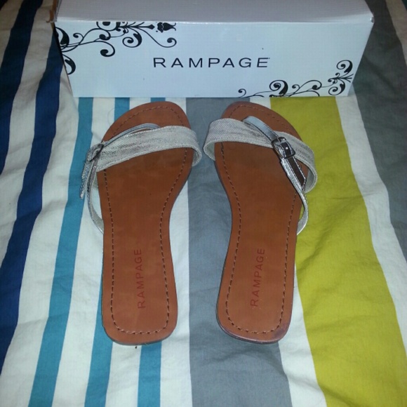 Silver sandals - NWOT