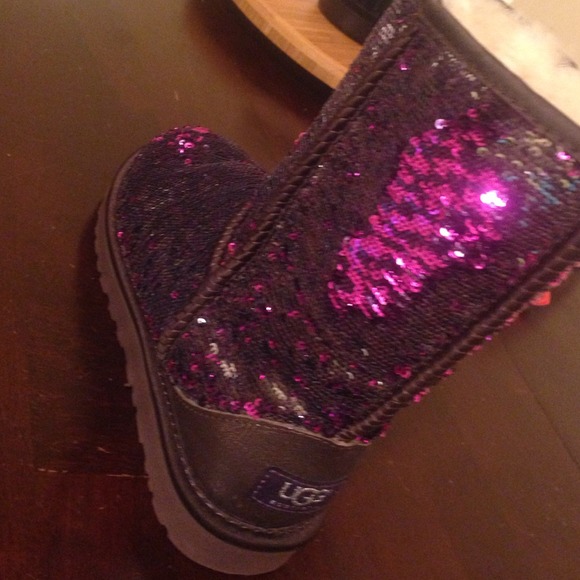 Uggs sparke sequin (pink and silver)