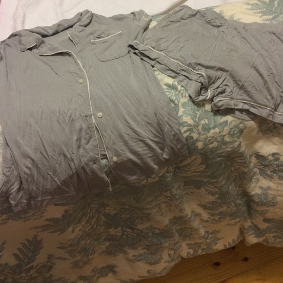 Super soft gray cotton pj set