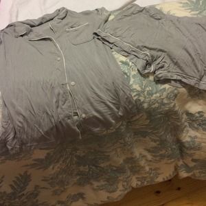 Super soft gray cotton pj set