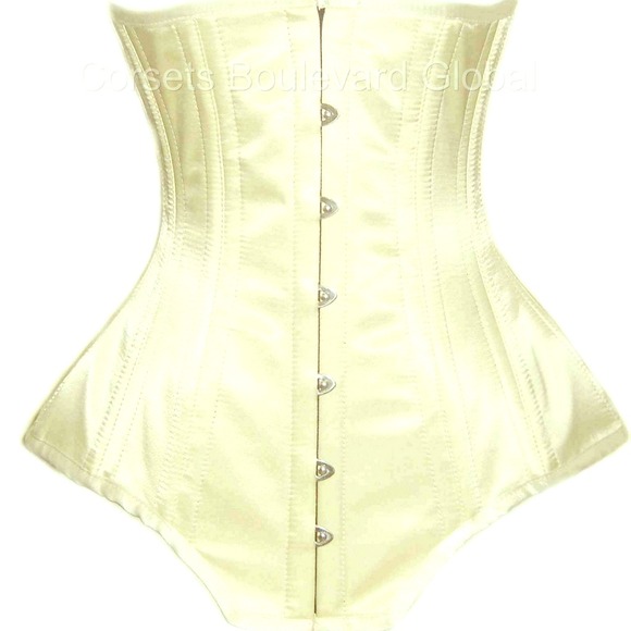 Corset Accessories - Steel Boned Waist Training Corset Satin