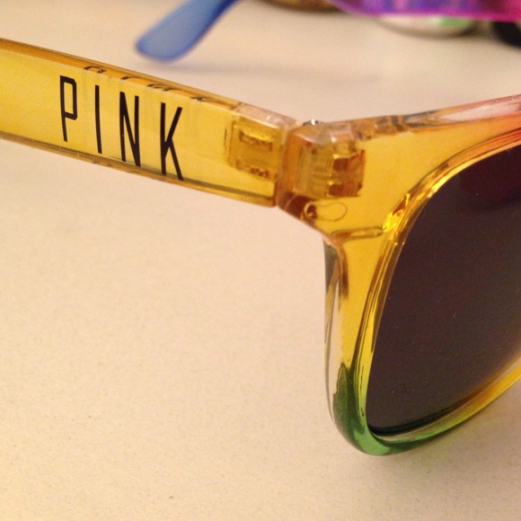 Rainbow colored sunglasses
