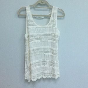 Pins & Needles ivory lace coverup/tunic