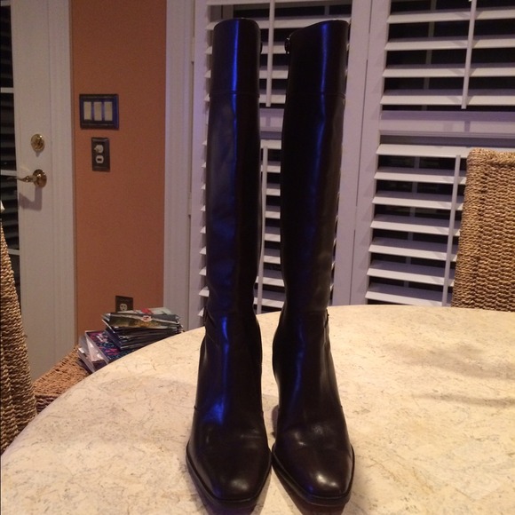 Ralph Lauren knee high dark brown boots, 7.5 - Picture 2 of 3